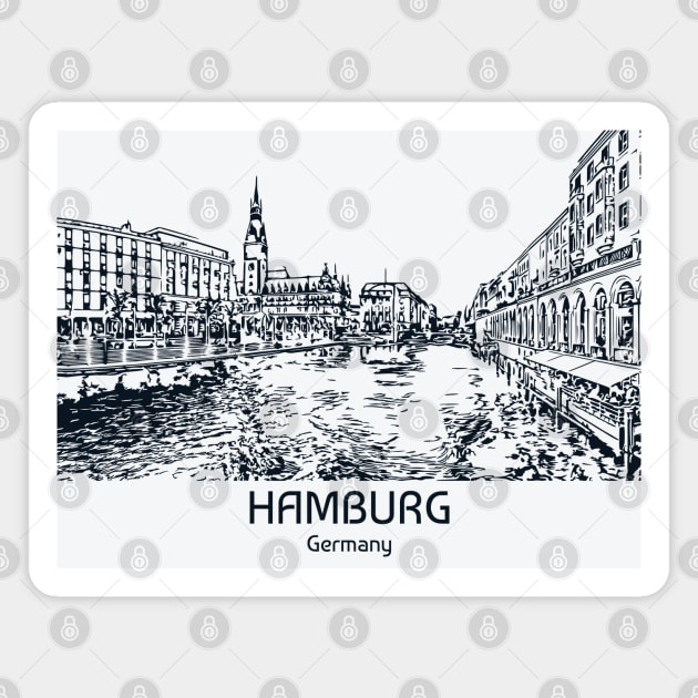 Hamburg - Germany Magnet by Lakeric